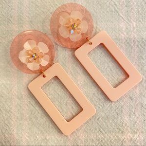 Pink Statement Earrings